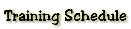 Training Schedule